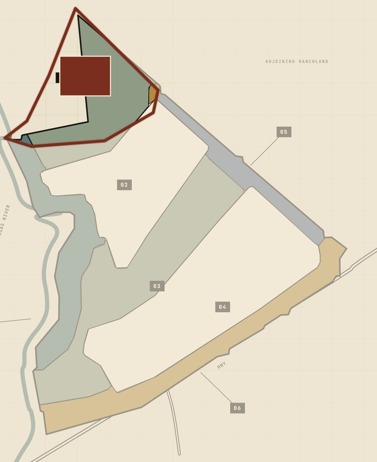 Locator plate — Western Headwaters Savanna