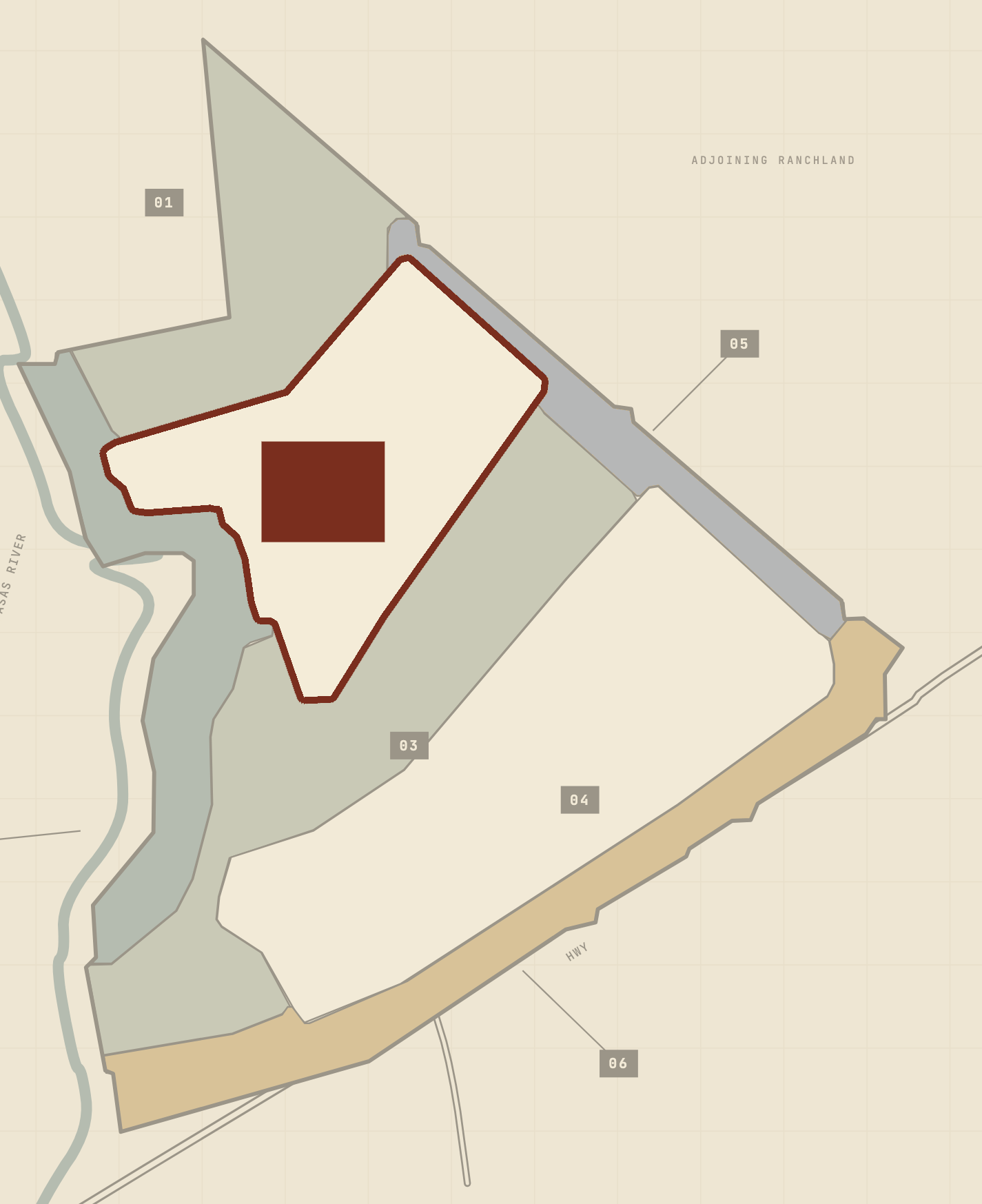 Locator plate — Western Agricultural Uplands