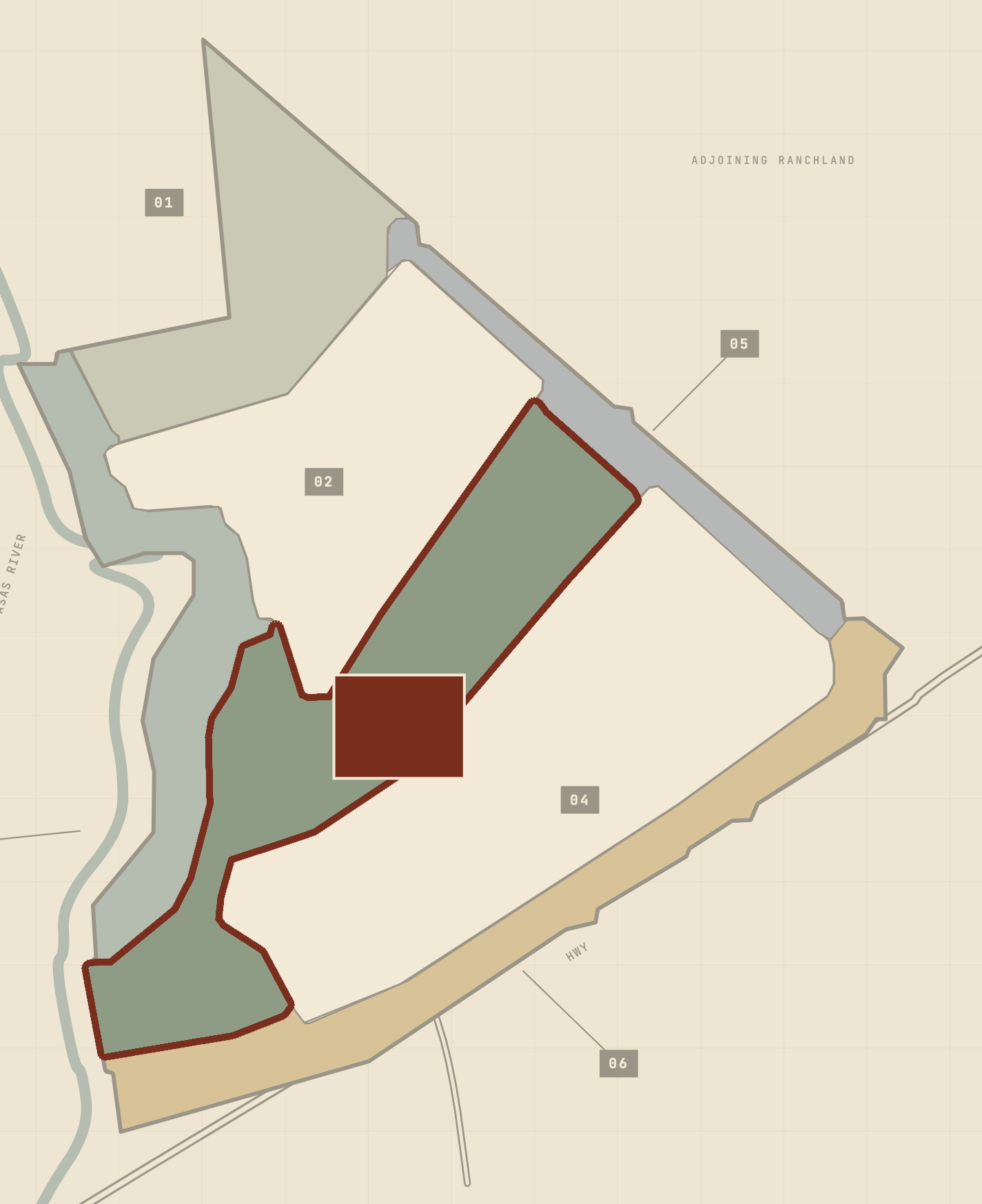 Locator plate — Drainage Savanna Corridor