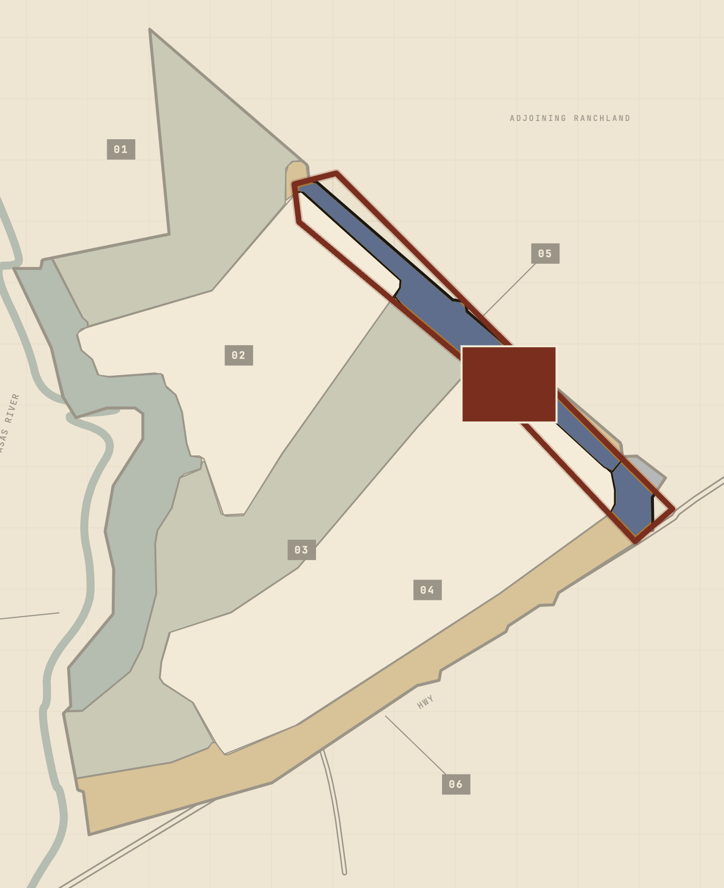 Locator plate — North Inflow Filter Band