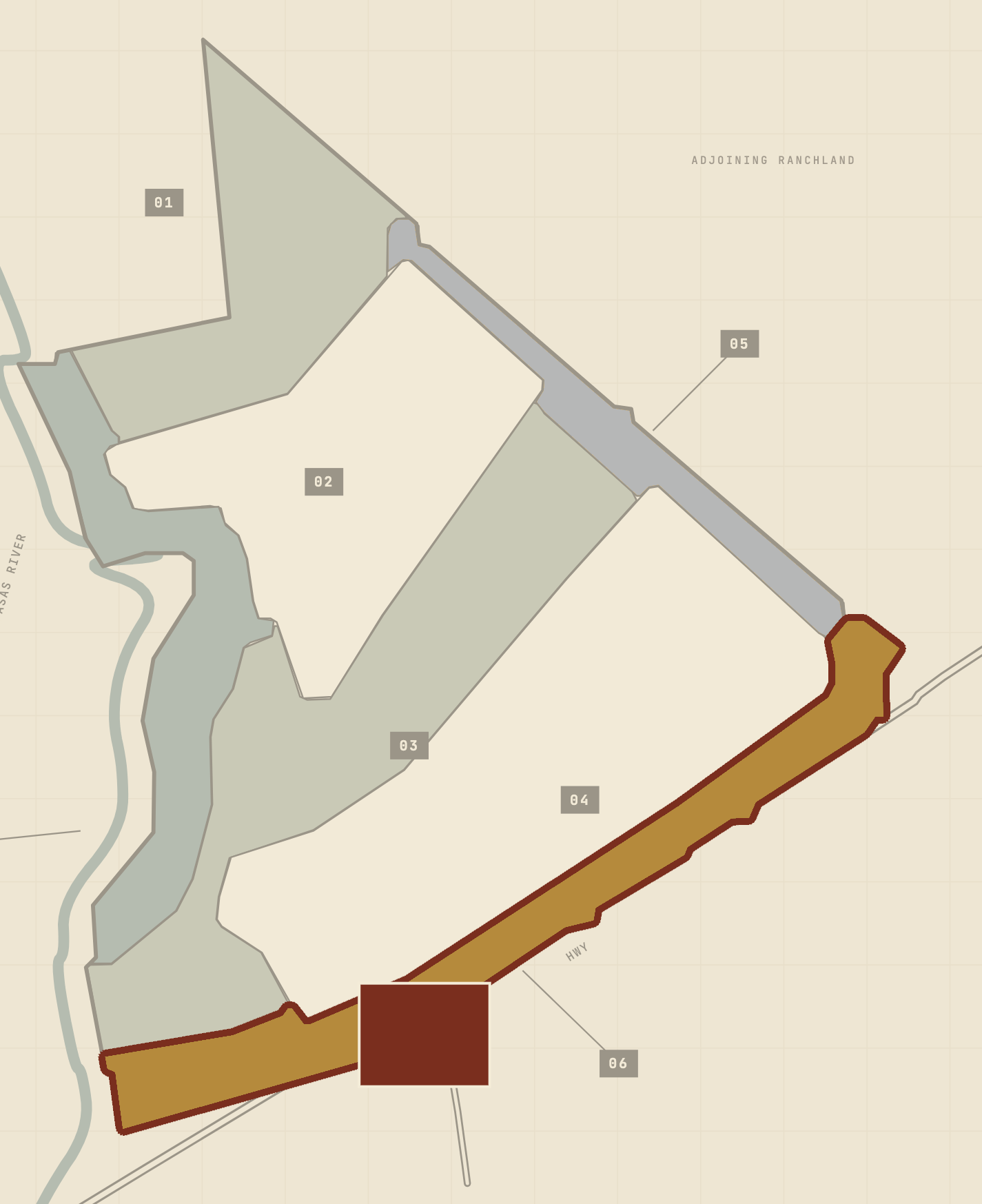 Locator plate — Eastern Shelterbelt