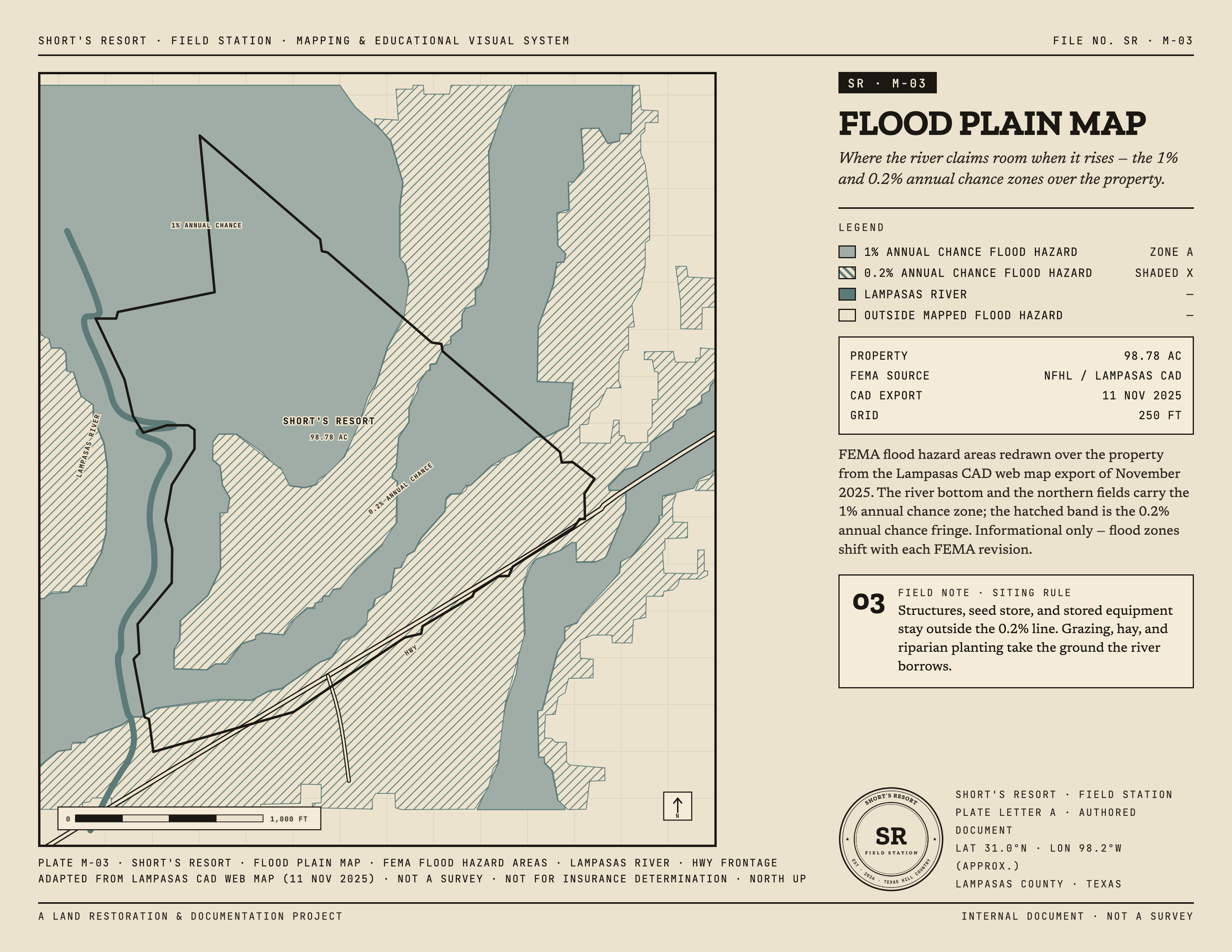 Flood Plain Map — mapping plate